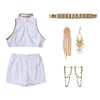 KPop Demon Hunters Rumi White Stage Outfit Cosplay Costume
