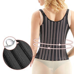 Steel-boned Waist Vest With Spaghetti Straps and Glossy Rubber Corset Cosplay Costumes