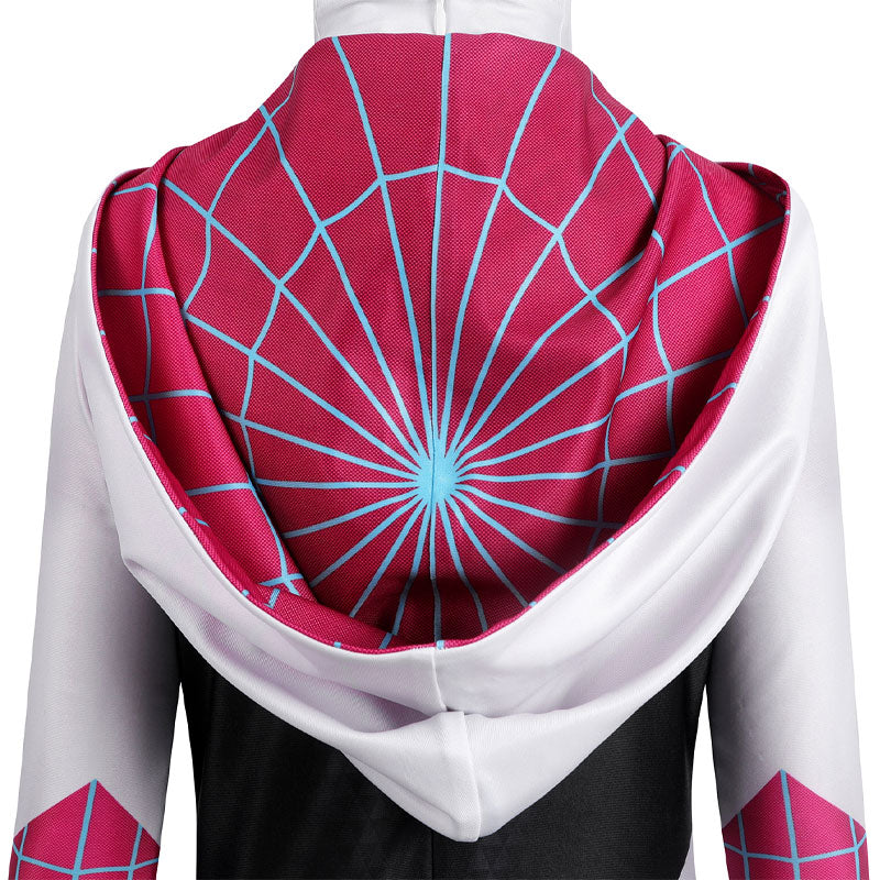 Spider-Man: Across The Spider-Verse Gwen Stacy Kids Jumpsuit Cosplay Costumes