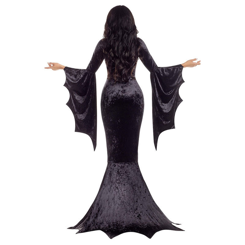 Gothic Witch Ghost Bride Vampire Masquerade Dress Halloween Cosplay Costumes