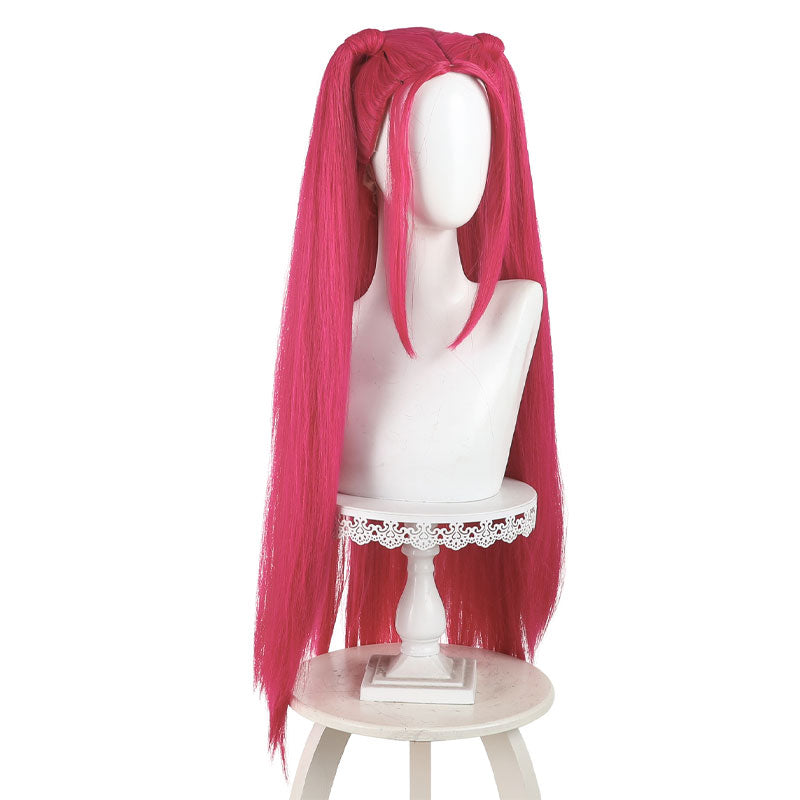 Kpop Demon Hunters Mira Plum Pink Cosplay Wigs