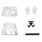 New Panty & Stocking with Garterbelt Polyester Silver Cosplay Costumes