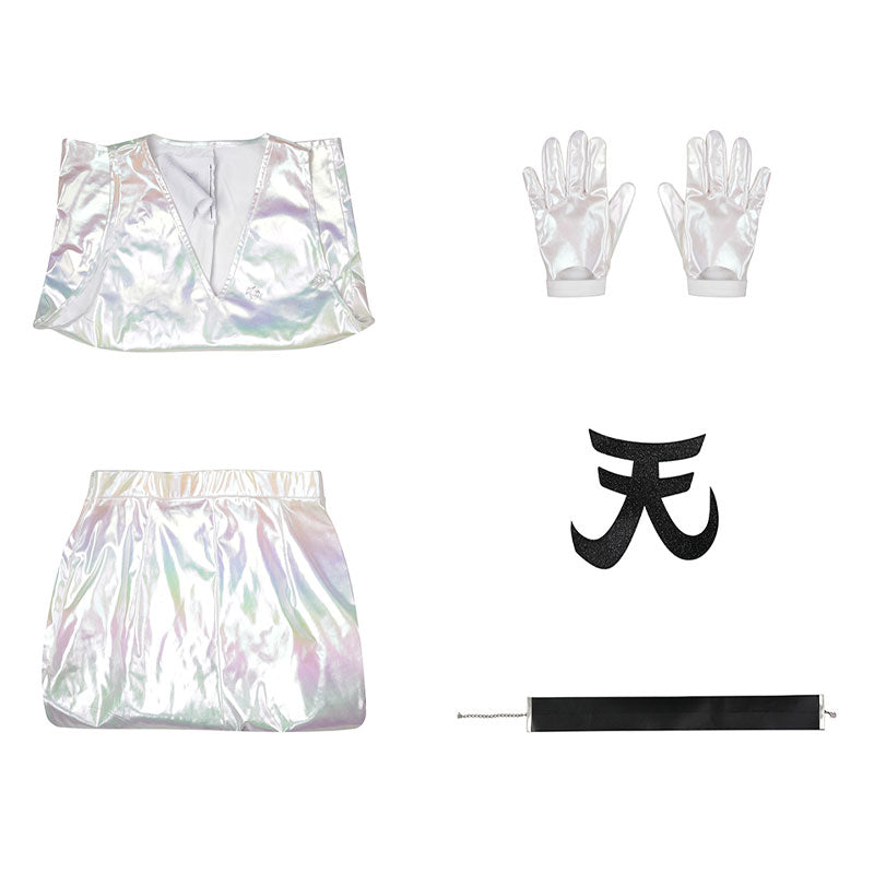 New Panty & Stocking with Garterbelt Polyester Silver Cosplay Costumes