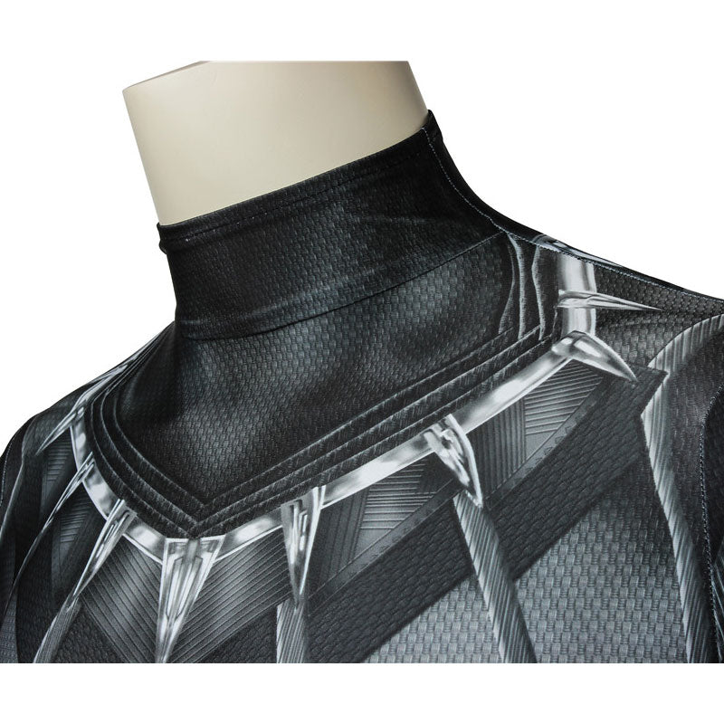 Captain America: Civil War Black Panther T'Challa Jumpsuit Cosplay Costumes