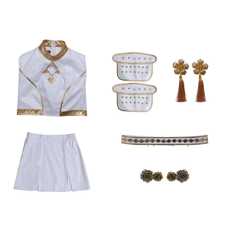 KPop Demon Hunters Zoey White Stage Outfit Cosplay Costume