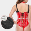 European Palace Gothic Style Outer Wear PU Leather Belly Shaping Garment Corset Cosplay Costumes