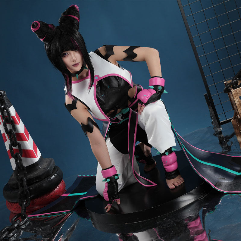 Overwatch 2 x SF6 Juri Kiriko Cosplay Costumes