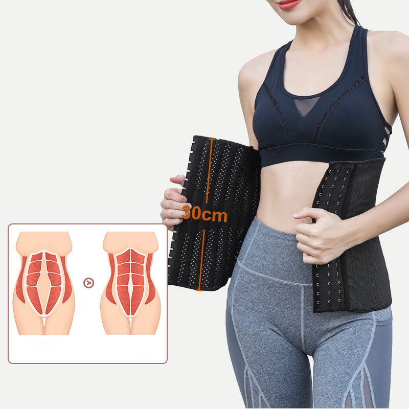 Steel-boned Postpartum Tummy-control Punching Breathable Rubber Corset Cosplay Costumes