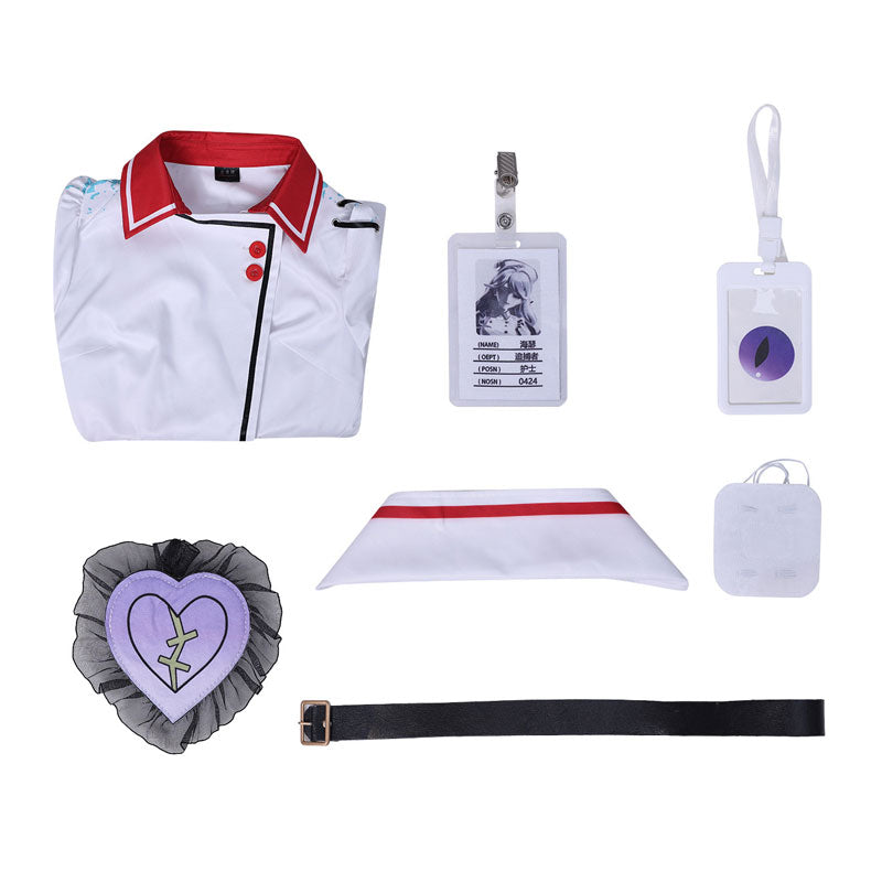 Eggy Party Fright Night Escape Heather the Heartless Nurse Cosplay Costumes