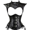 Gothic Rock Steampunk Cape and Corset Halloween Cosplay Costumes