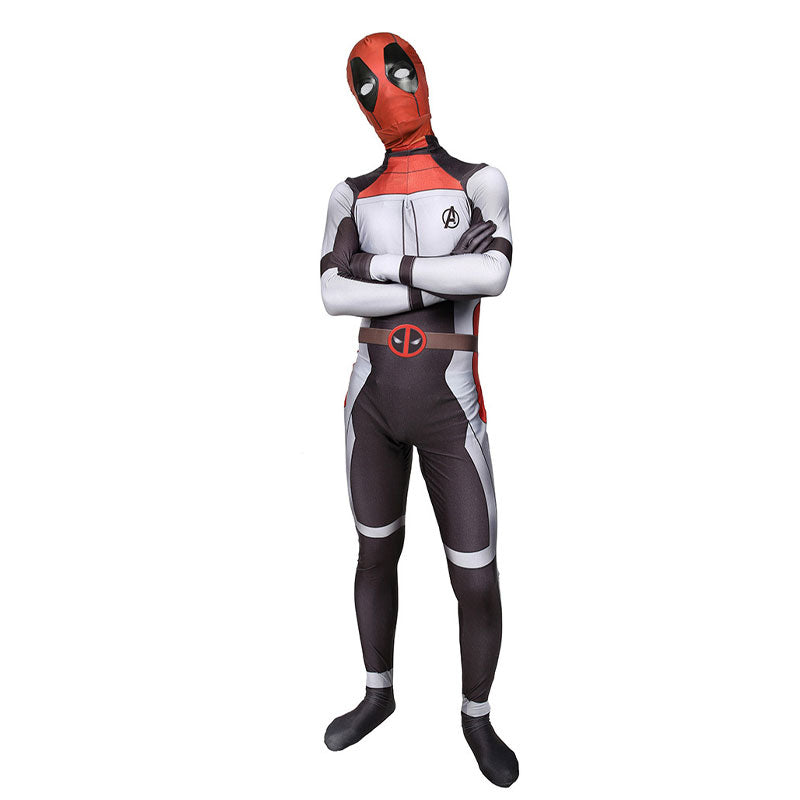 Deadpool Wade Wilson White Jumpsuit Cosplay Costumes