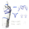 Marvel Rivals Psylocke Blue and White Swimsuit Cosplay Costumes