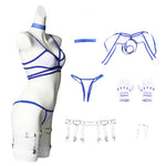 Marvel Rivals Psylocke Blue and White Swimsuit Cosplay Costumes