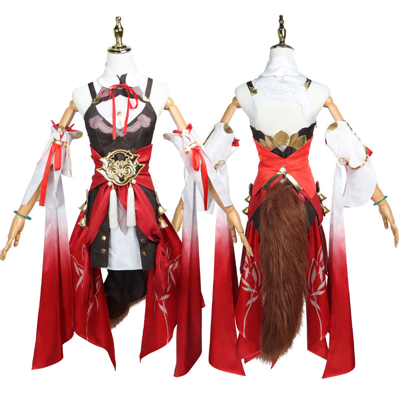 Honkai: Star Rail Tingyun Cosplay Costumes With Tail Props