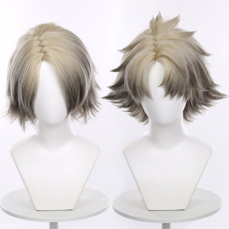 Gachiakuta Rudo Surebrec Khaki Gradient Color Cosplay Wigs