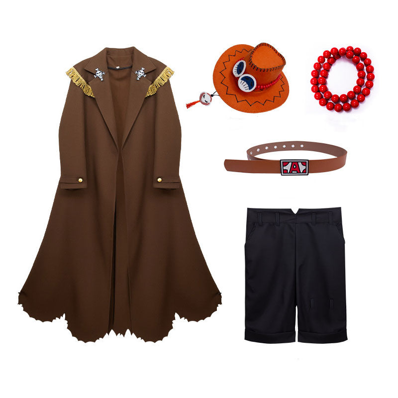 One Piece Movie Portgas D. Ace Live action Version Cosplay Costume