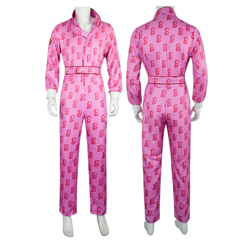 Barbie Movie 2023 Ken Pink Onesies Cosplay Costumes