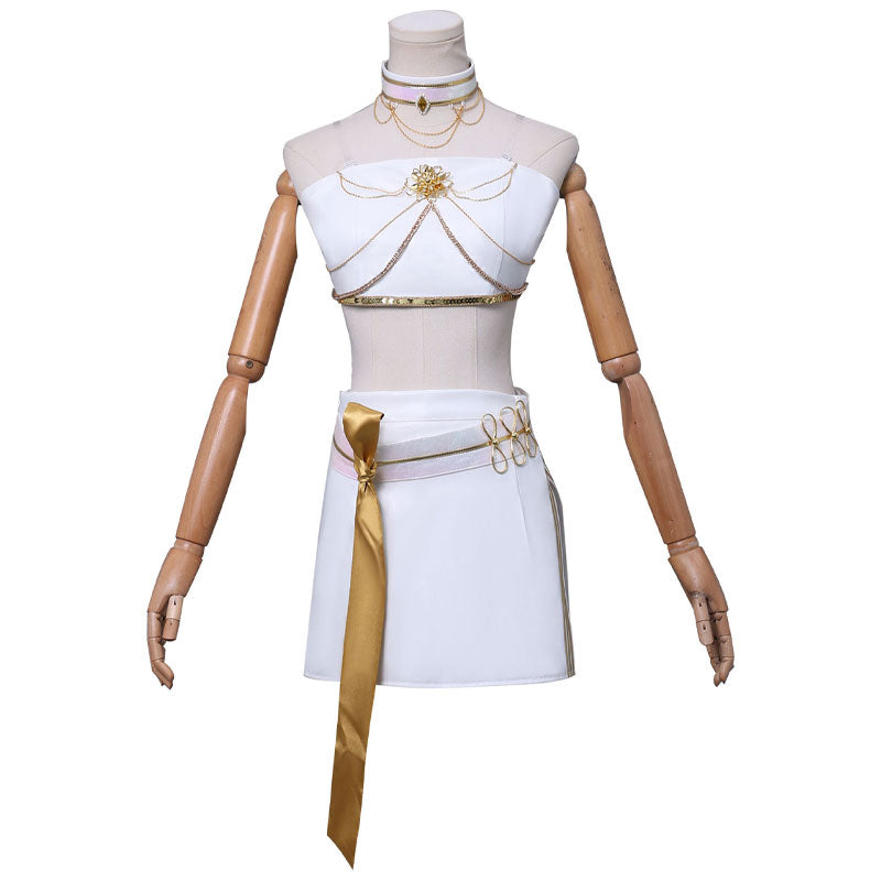 KPop Demon Hunters Mira White Stage Outfit Cosplay Costume