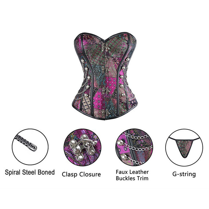 European Style Palace Steel Bone Punk Gothic Tights Corset Cosplay Costumes