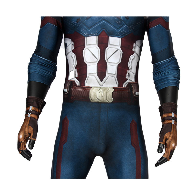 Avengers 3 Infinity War Captain America Steve Rogers Jumpsuit Cosplay Costumes