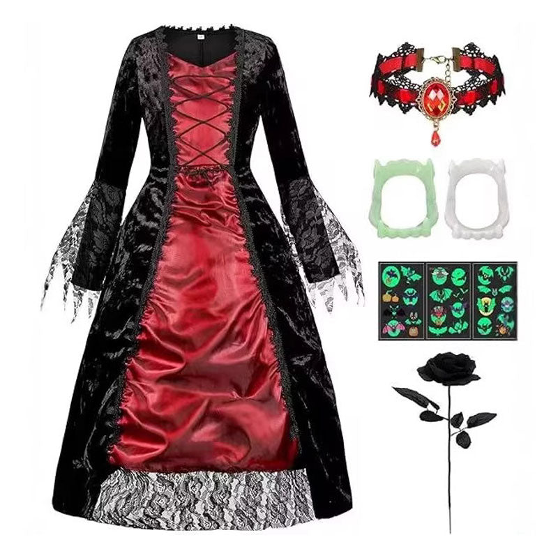European Halloween Party Vampire Witch Children's Dress Cosplay Costumes