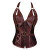 European Style Palace Punk belt Style Tight Halter Neck Corset Halloween Cosplay Costumes