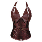 European Style Palace Punk belt Style Tight Halter Neck Corset Halloween Cosplay Costumes