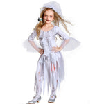 Halloween Party Vampire Bride Dress Kids Cosplay Costumes