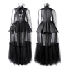 Wednesday Season 2 Wednesday Addams Black Dance Mesh Dress Cosplay Costumes
