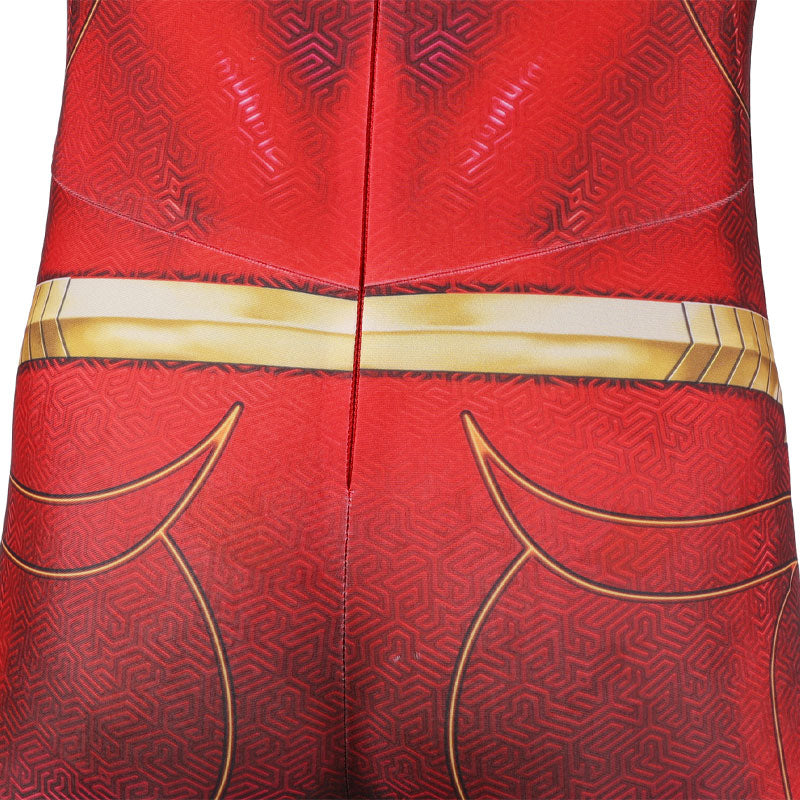 DC Flashpoint Barry Allen The Flash Kids Jumpsuit Cosplay Costumes