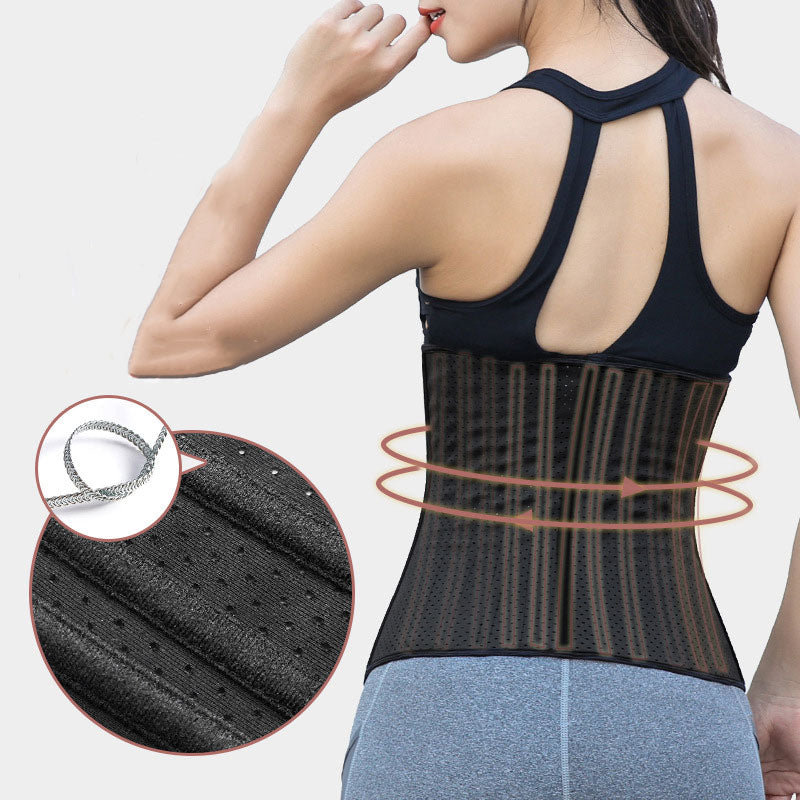 Steel-boned Postpartum Tummy-control Punching Breathable Rubber Corset Cosplay Costumes