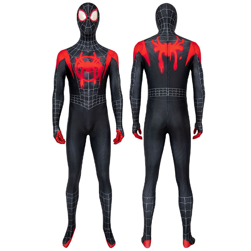 Spider-Man: Into the Spider-Verse Miles Morales Jumpsuit With Coat Fullset Cosplay Costumes