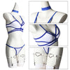 Marvel Rivals Psylocke Blue and White Swimsuit Cosplay Costumes