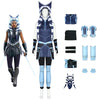 Star Wars The Clone Wars Ahsoka Tano Fullset Cosplay Costumes