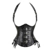 Gothic Rock Steampunk Cape and Corset Halloween Cosplay Costumes