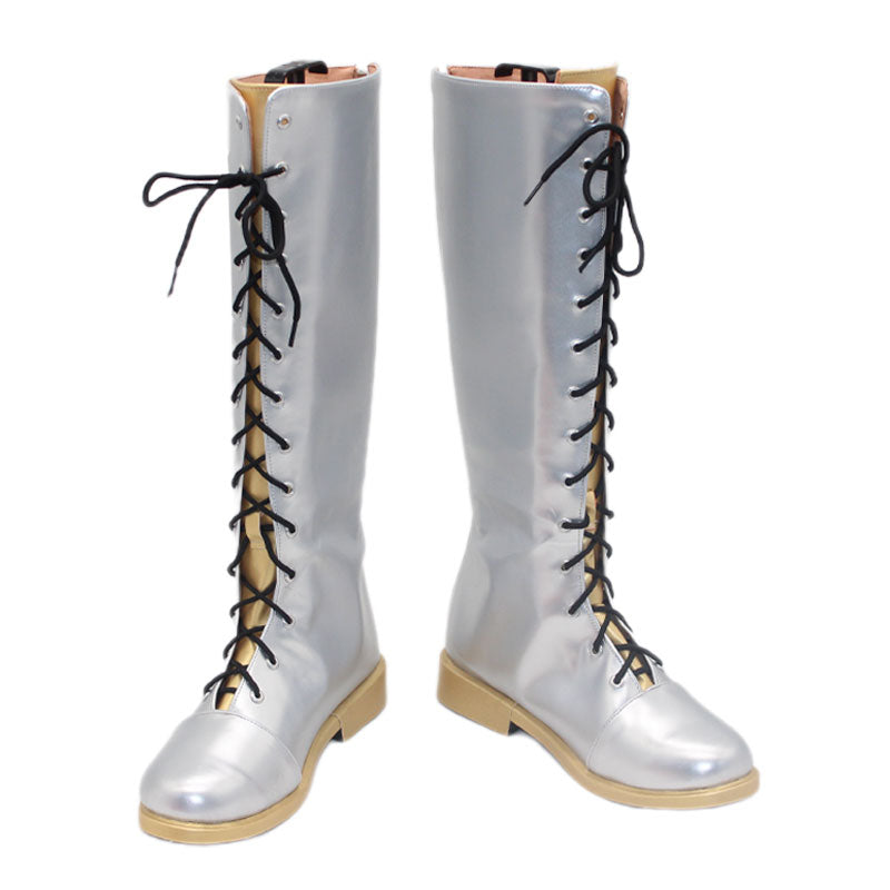 KPop Demon Hunters Rumi Silver Cosplay Shoes