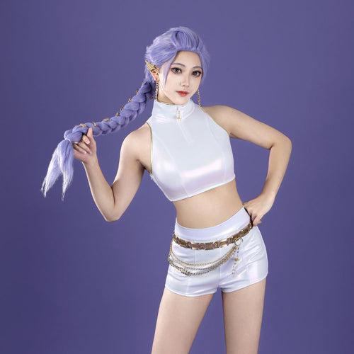 KPop Demon Hunters Rumi White Outfit Cosplay