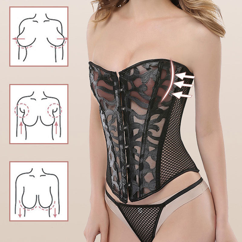 Palace Women's Tummy-control Mesh Breathable Tights Corset Cosplay Costumes