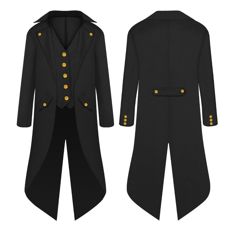 European Style Medieval Retro Punk Children's Tuxedo Cosplay Costumes