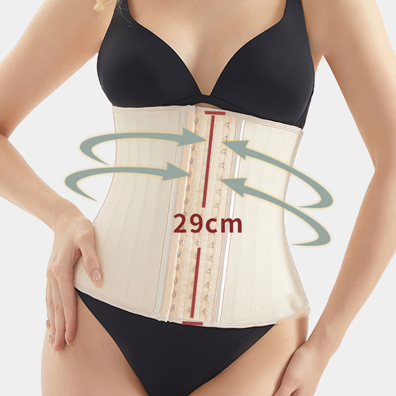Steel Bone Smooth Rubber Abdomen Girdle Corset Cosplay Costumes