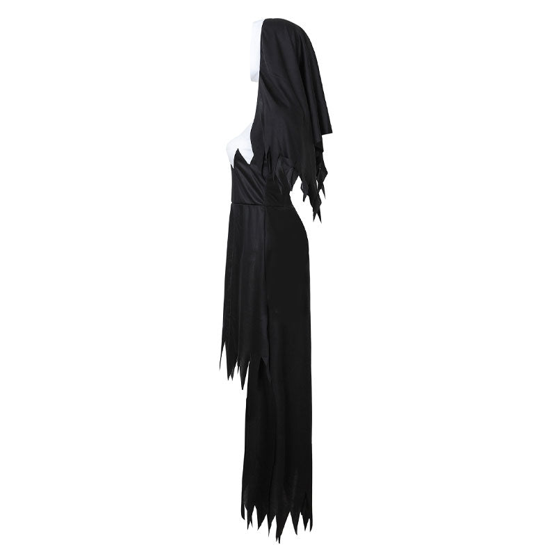 Halloween Zombie Vampire Nun Dress Cosplay Costumes