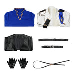 Final Fantasy XIV Seneschal Prince's Attire Dragon Rider Blue Cosplay Costumes