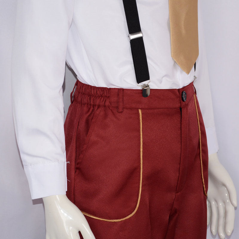 The Mask Jim Carrey Stanley Ipkiss Red Jacket Cosplay Costume