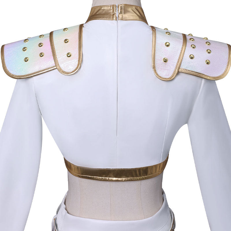 KPop Demon Hunters Zoey White Stage Outfit Cosplay Costume