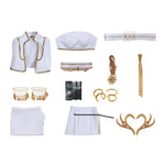 KPop Demon Hunters Mira White Stage Outfit Cosplay Costume