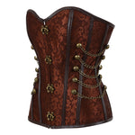 Classic Retro Metal Chain Buckle Adjustable Palace Corset Halloween Cosplay Costumes