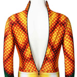 Aquaman 2 Arthur Curry Kids Gold Jumpsuit Cosplay Costumes
