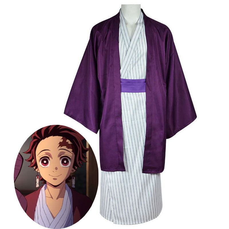 Anime Demon Slayer Kimetsu no Yaiba Tanjiro Kamado Kanroji Mitsuri Yukata Cosplay Costumes