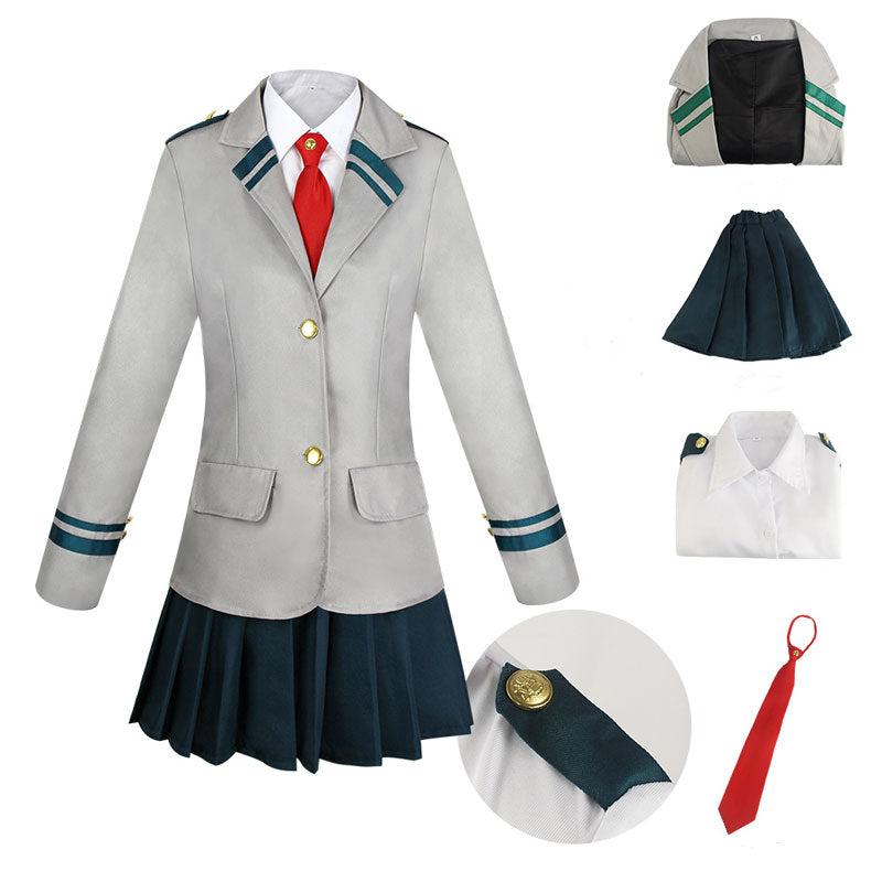 Anime My Hero Academia Female School Uniform Cosplay Costume