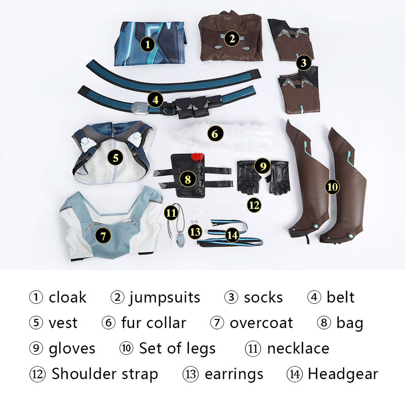Overwatch Freya Trial Cosplay Costume